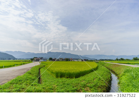 Countryside scenery of six-day town in summer 31927522