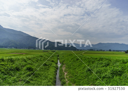 Countryside scenery of six-day town in summer 31927530