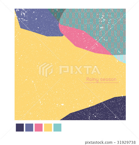 Rainy season Japanese pattern vector background.  31929738