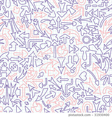 Seamless pattern with different arrows. Seamless pattern with different arrows. 31930400