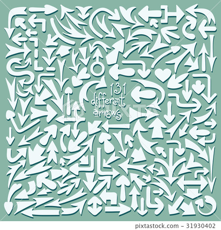 Set 131 different arrows. Design elements. Set 131 different arrows. Design elements. 31930402