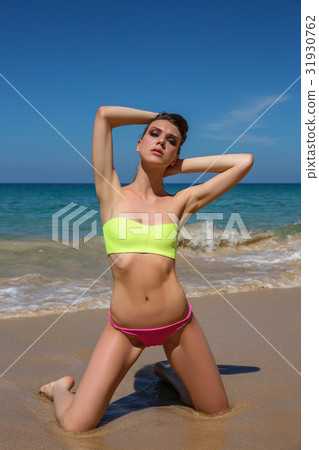 Sexy beautiful young woman in bikini  31930762