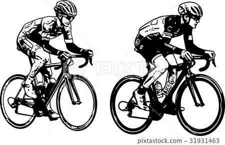 race bicyclists sketch illustration race bicyclists sketch illustration 31931463