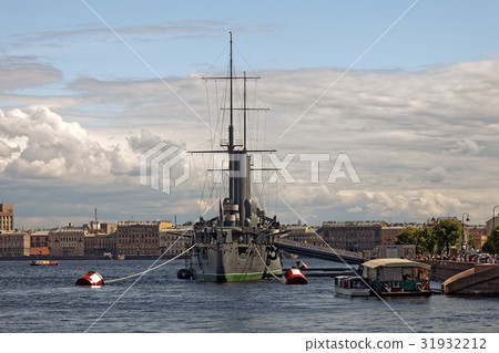 Cruiser Aurora in Saint-Petersburg, Russia Cruiser Aurora in Saint-Petersburg, Russia 31932212