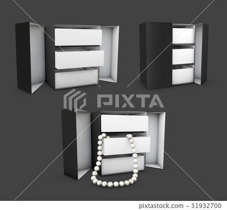 Three kinds of boxes three-drawer box 31932700
