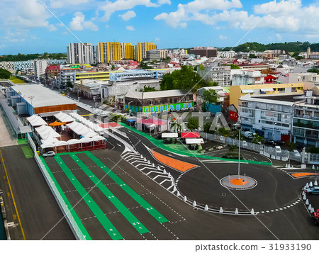 Street landscape of the city Pointe-a-Pitre 31933190