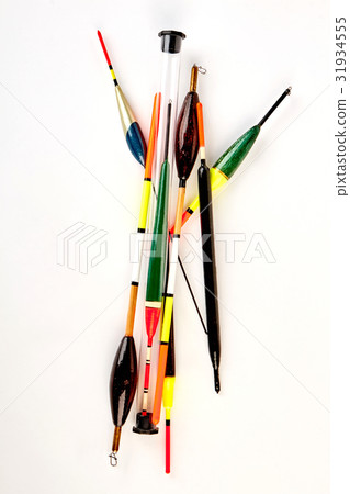 Vertical image of fishing floats. Vertical image of fishing floats. 31934555