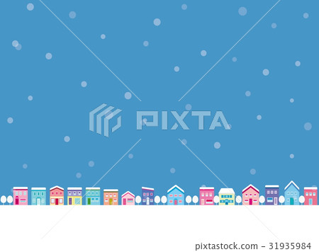 城市天際線雪 城市天際線雪 31935984