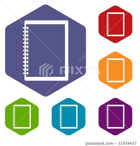 Sketchbook icons set hexagon Sketchbook icons set hexagon 31939437