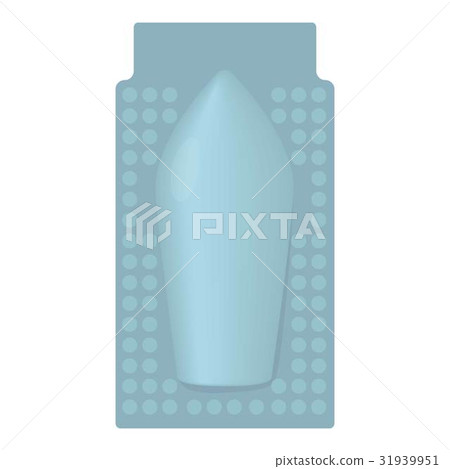 Package of suppository icon, cartoon style 31939951