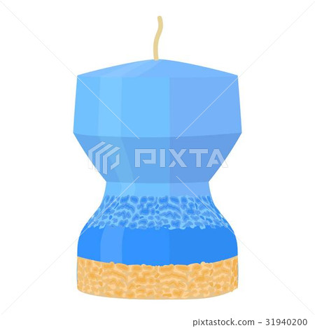 Blue candle icon, cartoon style Blue candle icon, cartoon style 31940200