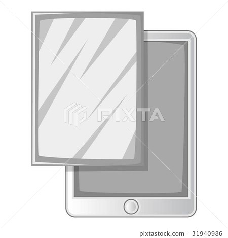 Screen film for tablet icon monochrome Screen film for tablet icon monochrome 31940986