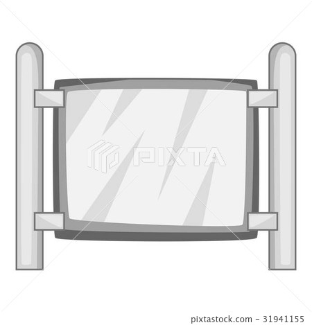Modern fence icon monochrome Modern fence icon monochrome 31941155