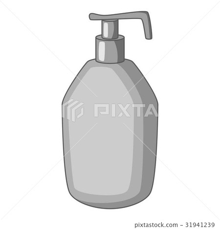 Bottle with liquid soap icon monochrome Bottle with liquid soap icon monochrome 31941239