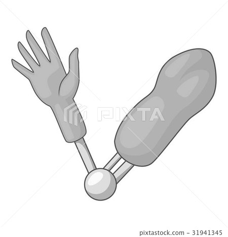 Artificial elbow joint icon monochrome 31941345