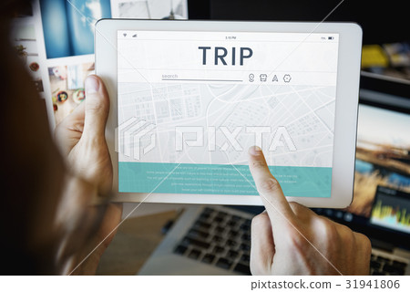 Map GPS Direction Navigation Route Travel Map GPS Direction Navigation Route Travel 31941806