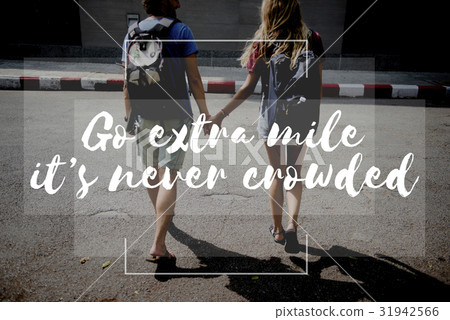 Friends Travel Backpacker Journey with Quote Graphic Friends Travel Backpacker Journey with Quote Graphic 31942566