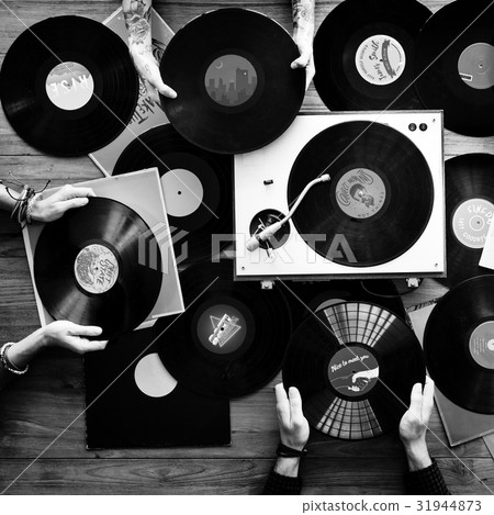 Music Record Disc with Player 31944873