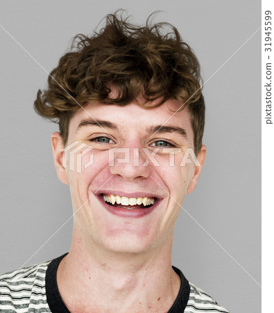 Man smiling casual studio portrait 31945599