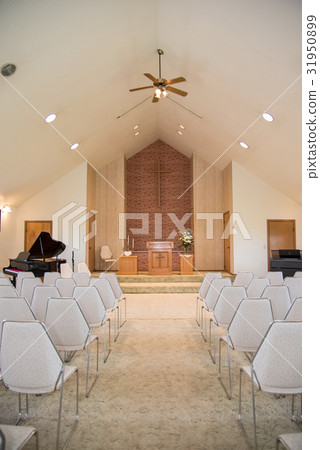 The altar of a small church 31950899