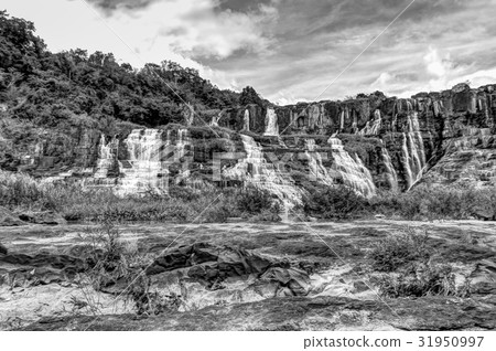 Pongour waterfall at dry season Pongour waterfall at dry season 31950997