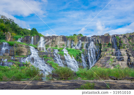 Beautiful landscape of Pongour waterfall, VietNam. Beautiful landscape of Pongour waterfall, VietNam. 31951010