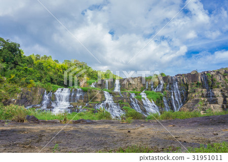 Pongour waterfall in summer day Pongour waterfall in summer day 31951011
