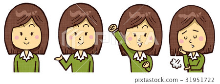 在辦公室婦女工作的婦女注視姿勢婦女嘆氣婦女 在辦公室婦女工作的婦女注視姿勢婦女嘆氣婦女 31951722