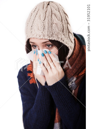 Pain. Tired Exhausted Stressed Woman Suffering Pain. Tired Exhausted Stressed Woman Suffering 31952101
