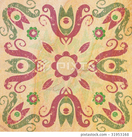 Detail of the traditional Decorative tiles Detail of the traditional Decorative tiles 31953168