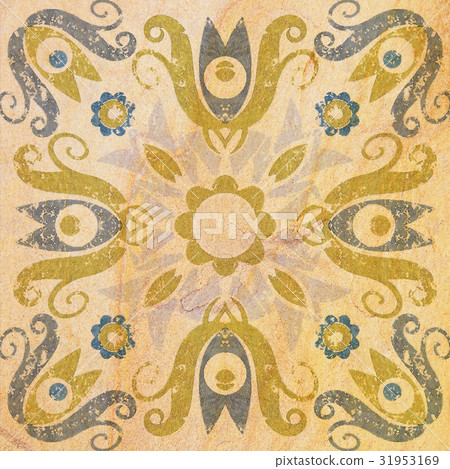 Detail of the traditional Decorative tiles Detail of the traditional Decorative tiles 31953169