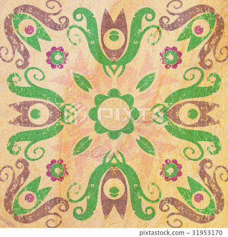 Detail of the traditional Decorative tiles 31953170