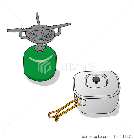 Camping stove and pan 31953197