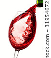 Wine on white background 31954672