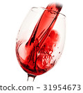 Wine on white background 31954673