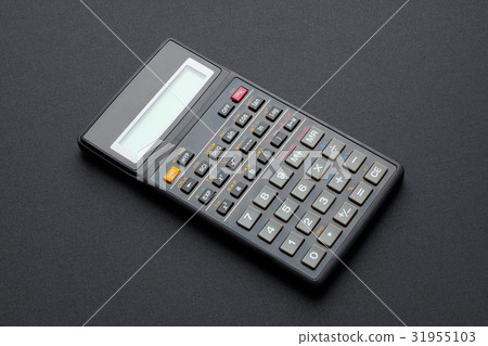 Scientific calculator on black 31955103