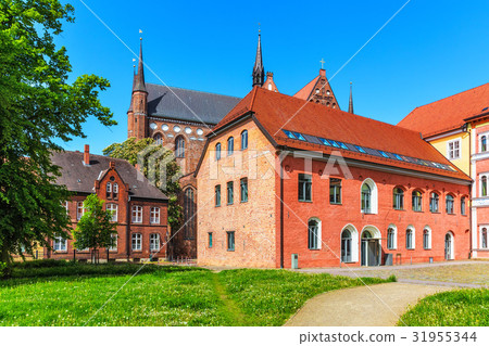 Ancient architecture in Wismar, Germany Ancient architecture in Wismar, Germany 31955344