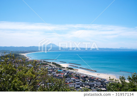 Izumo City Taisha Town, Sanba mountain seen from the dedication mountain 31957134