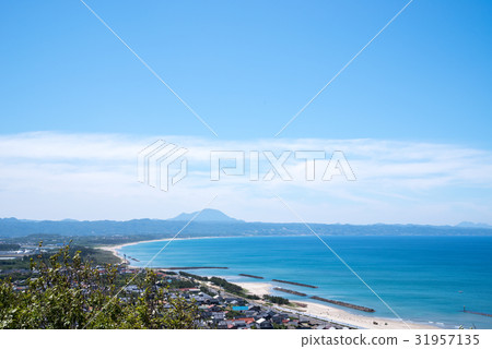 Izumo City Taisha Town, Sanba mountain seen from the dedication mountain Izumo City Taisha Town, Sanba mountain seen from the dedication mountain 31957135