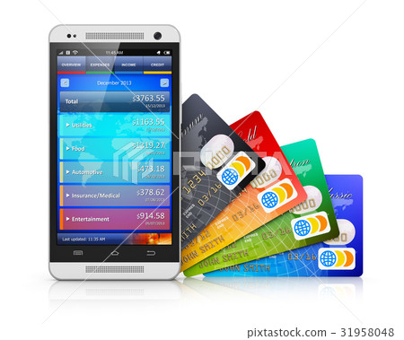 Mobile banking and finance concept 31958048