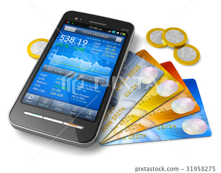 Mobile banking and finance concept 31958275