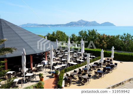 The outdoor restaurant in luxury hotel, Mallorca 31959942