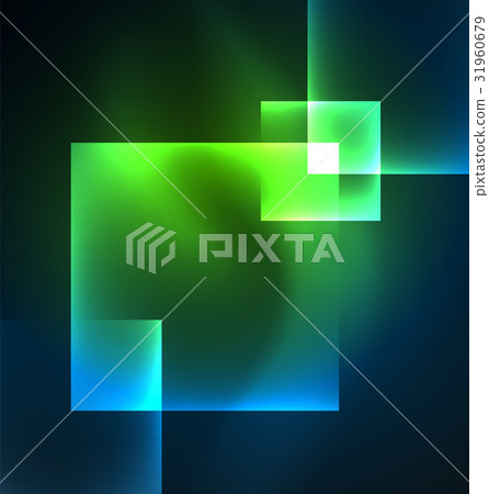 Dark background design with squares and shiny 31960679