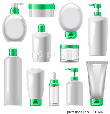 Vector Cosmetic Packaging Icons Set 13 31960700