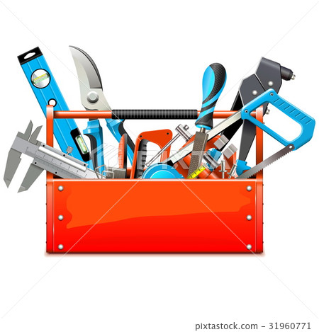 Vector Toolbox with Hand Tools 31960771