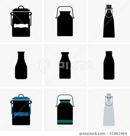 Milk cans and bottles Milk cans and bottles 31961964