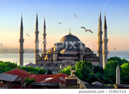 Blue Mosque at sunrise 31962518