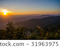 Beautiful Sunset at Doi Pui ,Chiang Mai ,Thailand 31963975