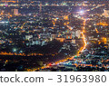 Night view at doi suthep view point Chiang mai 31963980