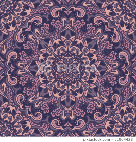 Oriental ornate seamless pattern. 31964428